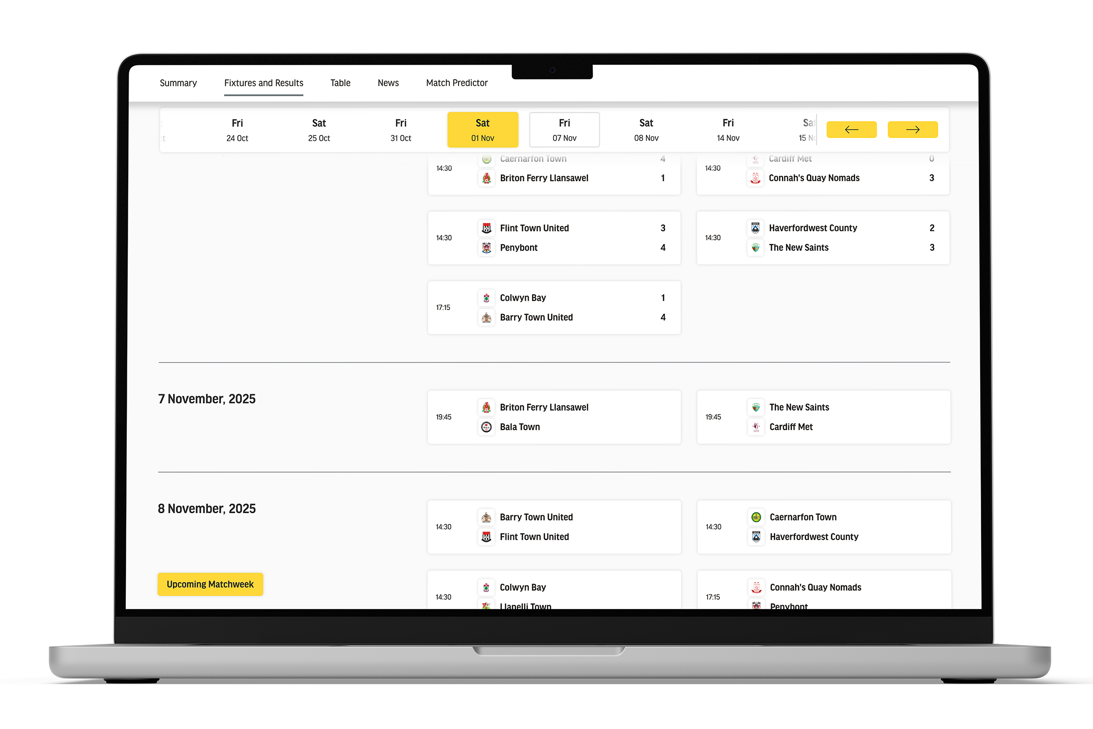 Live Match Centre